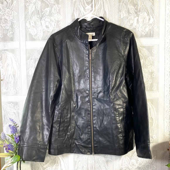 Christopher & Banks Jackets & Blazers - Christopher & Banks Faux Leather Jacket